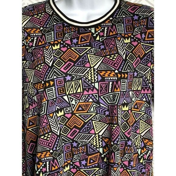 Fresh Prince of Bel-Air Mens Shirt Size Medium 90s Vintage Geometric Pattern - Picture 2 of 12